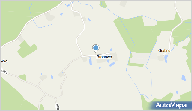 Bronowo gmina Połczyn-Zdrój, Bronowo, mapa Bronowo gmina Połczyn-Zdrój