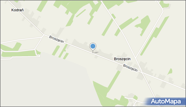 Broszęcin, Broszęcin, mapa Broszęcin
