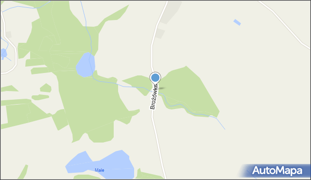 Brożówka, Brożówka, mapa Brożówka