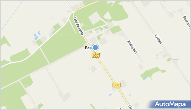 Bruki Unisławskie, Bruki Unisławskie, mapa Bruki Unisławskie