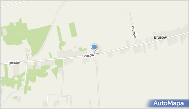 Brusów, Brusów, mapa Brusów