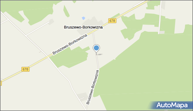 Bruszewo-Borkowizna, Bruszewo-Borkowizna, mapa Bruszewo-Borkowizna