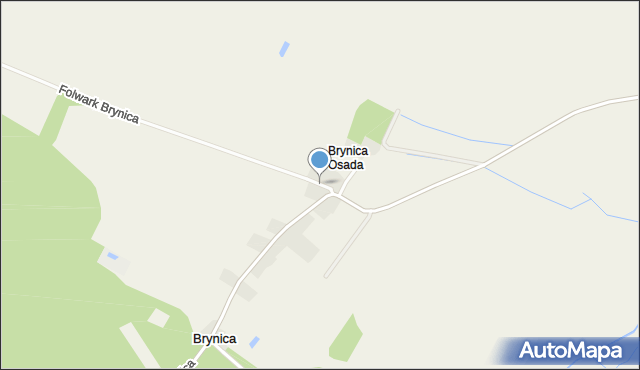 Brynica Osada, Brynica Osada, mapa Brynica Osada