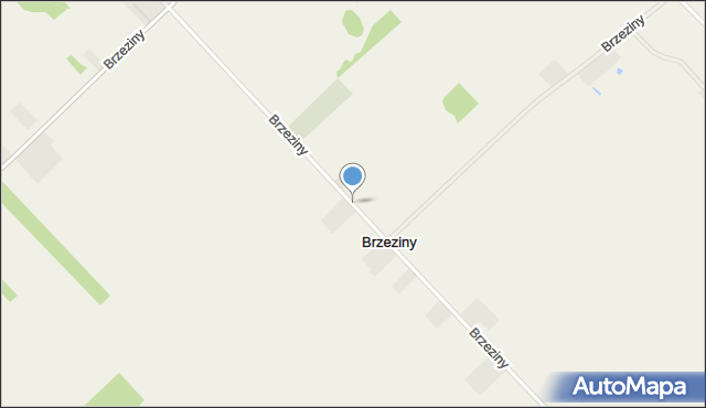 Brzeziny gmina Komarówka Podlaska, Brzeziny, mapa Brzeziny gmina Komarówka Podlaska