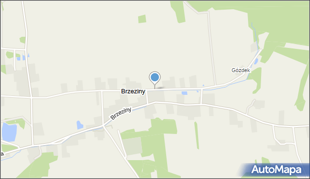 Brzeziny gmina Stężyca, Brzeziny, mapa Brzeziny gmina Stężyca