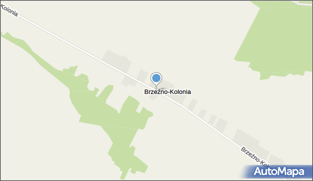 Brzeźno-Kolonia, Brzeźno-Kolonia, mapa Brzeźno-Kolonia