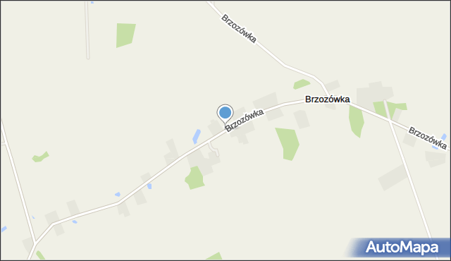 Brzozówka gmina Bargłów Kościelny, Brzozówka, mapa Brzozówka gmina Bargłów Kościelny