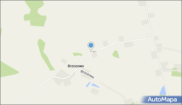 Brzozowo gmina Przybiernów, Brzozowo, mapa Brzozowo gmina Przybiernów