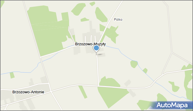 Brzozowo-Muzyły, Brzozowo-Muzyły, mapa Brzozowo-Muzyły