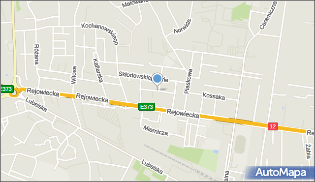 Chełm, Broniewskiego Władysława, mapa Chełma