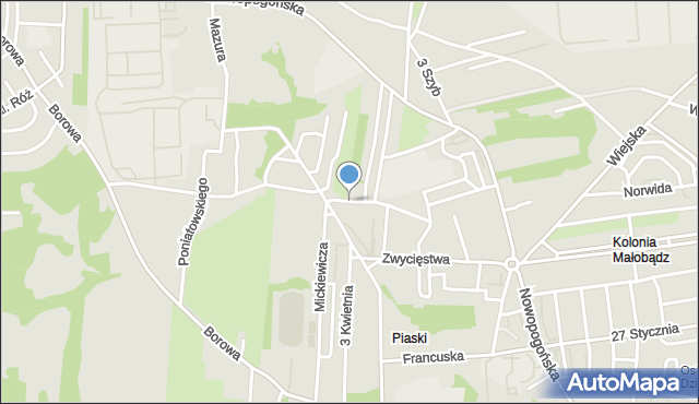 Czeladź, Brzechwy Jana, mapa Czeladź
