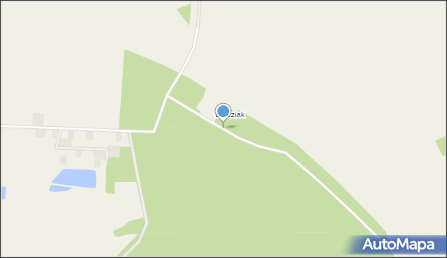 Dębicz gmina Środa Wielkopolska, Brzeziak, mapa Dębicz gmina Środa Wielkopolska