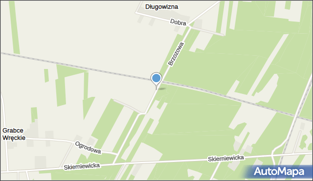 Długowizna, Brzozowa, mapa Długowizna