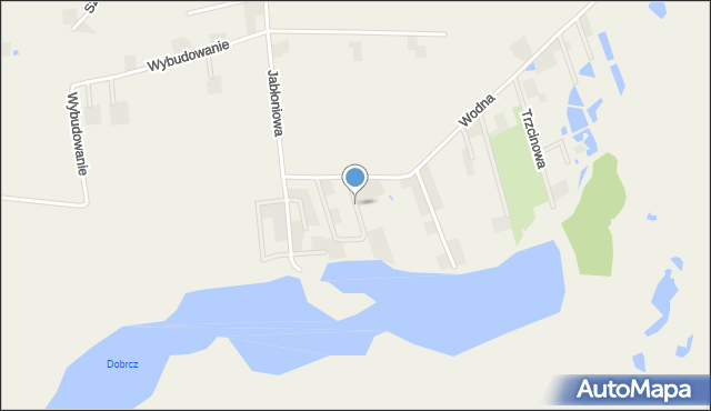 Dobrcz, Brzoskwiniowa, mapa Dobrcz