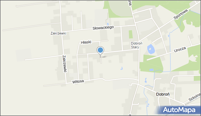 Dobroń, Broniewskiego Władysława, mapa Dobroń