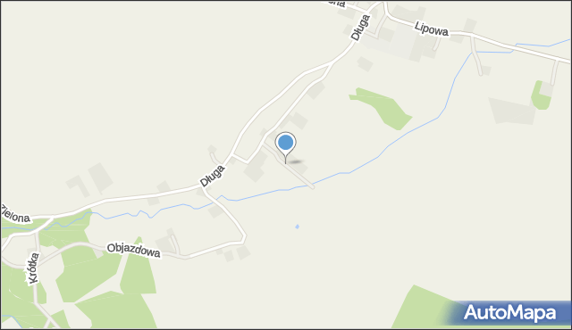 Drągowina, Brzozowa, mapa Drągowina