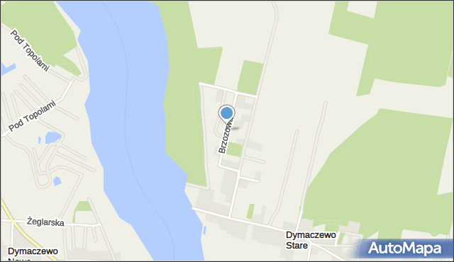 Dymaczewo Stare, Brzozowa, mapa Dymaczewo Stare