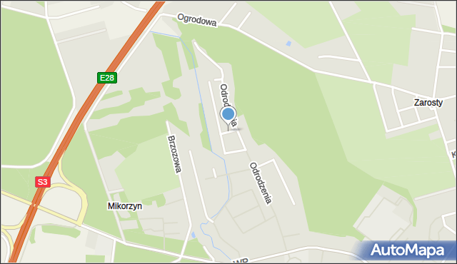 Goleniów, Brązowa, mapa Goleniów