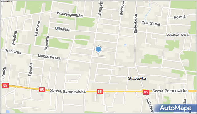 Grabówka powiat białostocki, Brukselska, mapa Grabówka powiat białostocki