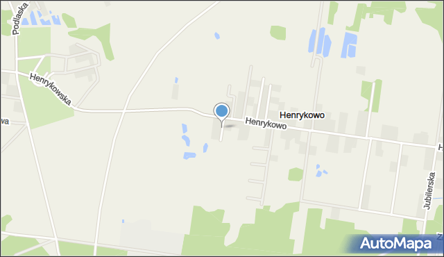 Henrykowo gmina Supraśl, Brylantowa, mapa Henrykowo gmina Supraśl