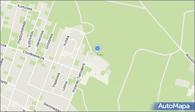 Izabelin C, Brzozowa, mapa Izabelin C