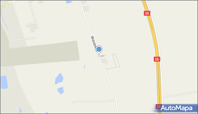 Jacewo, Brzozowa, mapa Jacewo