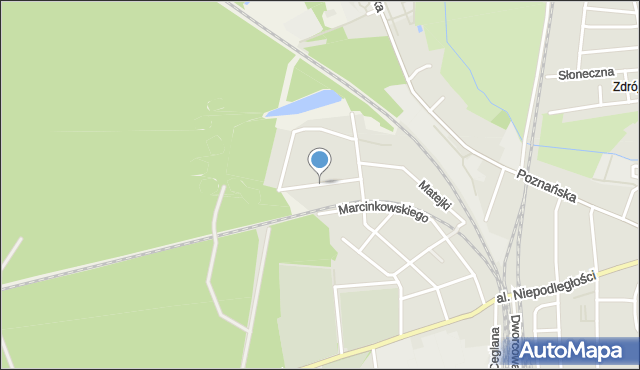 Jarocin, Broniewskiego Władysława, mapa Jarocin