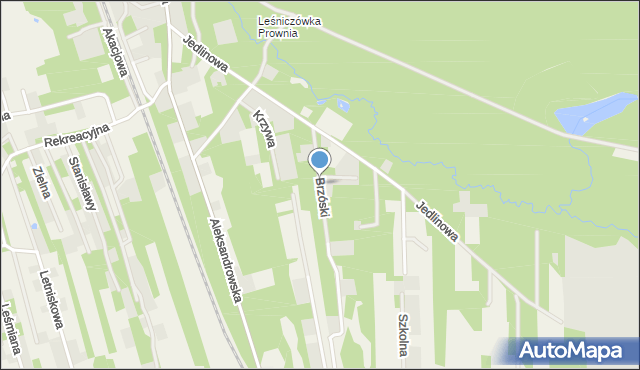 Jedlicze A, Brzóski Stanisława, ks., mapa Jedlicze A