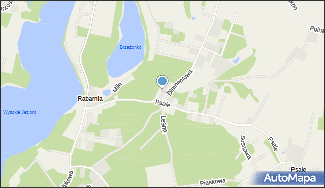 Kamień gmina Szemud, Brylantowa, mapa Kamień gmina Szemud