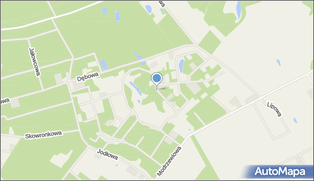Karczewko, Brzozowa, mapa Karczewko