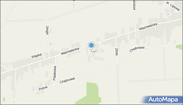 Karpin gmina Dąbrówka, Brzozowa, mapa Karpin gmina Dąbrówka