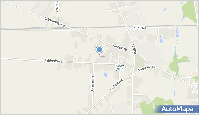 Kaźmierz, Brzoskwiniowa, mapa Kaźmierz