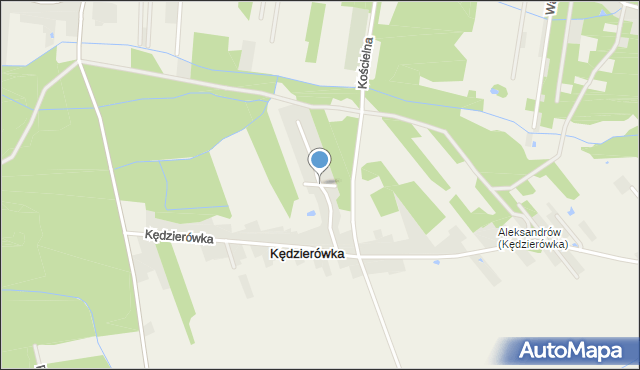 Kędzierówka, Brzozowa Polana, mapa Kędzierówka