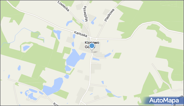 Klonowo Górne, Brukowa, mapa Klonowo Górne