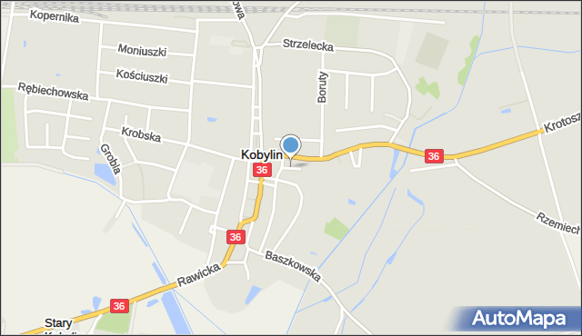 Kobylin powiat krotoszyński, Bruczek, mapa Kobylin powiat krotoszyński