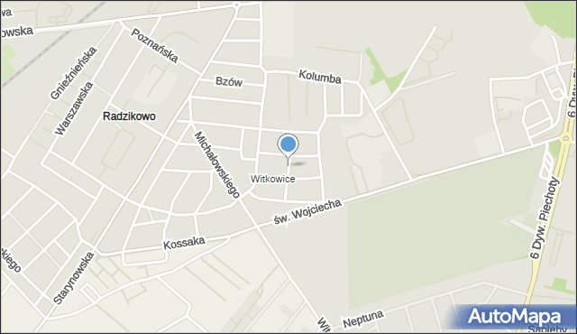 Kołobrzeg, Brzechwy Jana, mapa Kołobrzegu