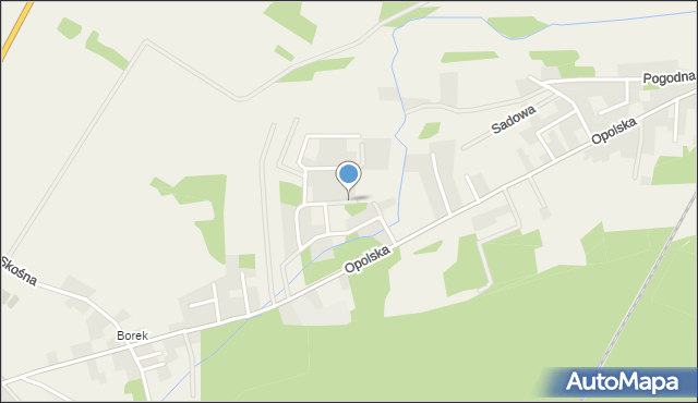 Kotórz Mały, Brzozowa, mapa Kotórz Mały