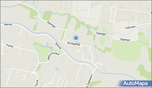 Kraków, Brzegowa, mapa Krakowa