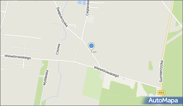Krotoszyn, Bractwa Kurkowego, mapa Krotoszyna