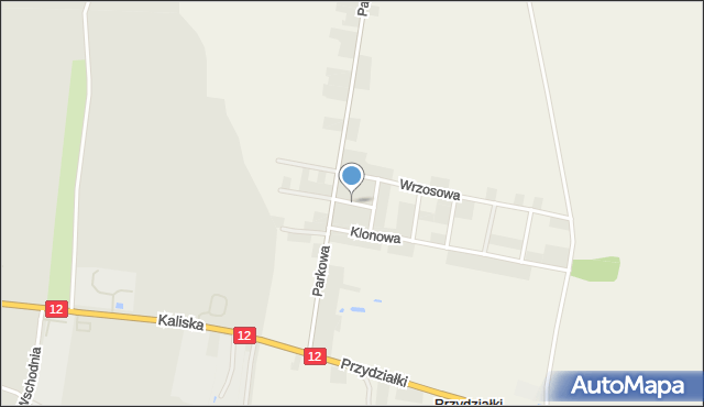 Lenartowice gmina Pleszew, Brzozowa, mapa Lenartowice gmina Pleszew