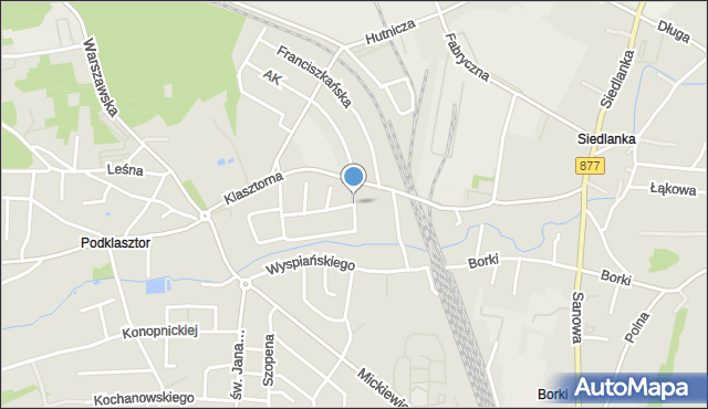 Leżajsk, Broniewskiego Władysława, mapa Leżajsk
