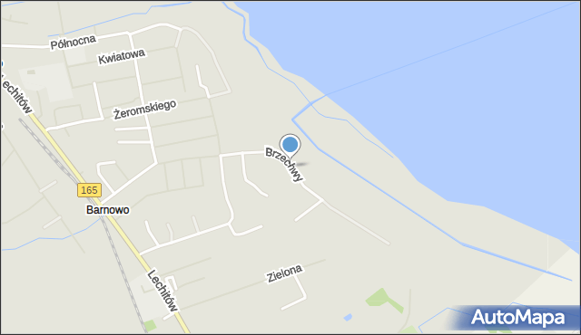 Mielno powiat koszaliński, Brzechwy Jana, mapa Mielno powiat koszaliński