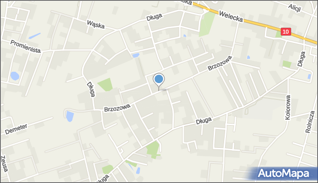 Mierzyn gmina Dobra (Szczecińska), Brzozowa, mapa Mierzyn gmina Dobra (Szczecińska)