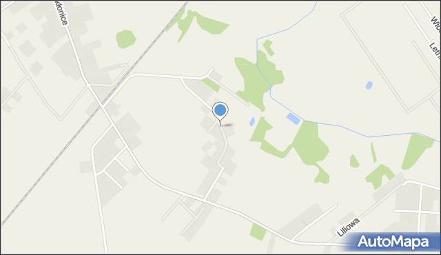 Niekłonice, Brzozowa, mapa Niekłonice