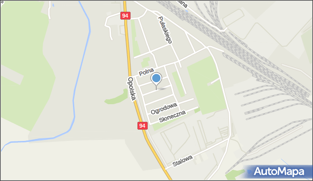 Oława, Bratków, mapa Oława