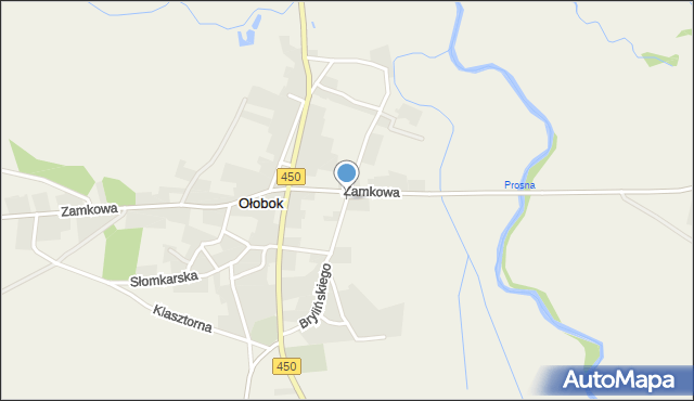 Ołobok gmina Sieroszewice, Brylińskiego Wojciecha, mapa Ołobok gmina Sieroszewice