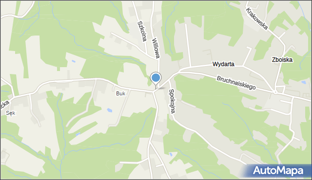 Olszowice, Bruchnalskiego Kazimierza, mapa Olszowice