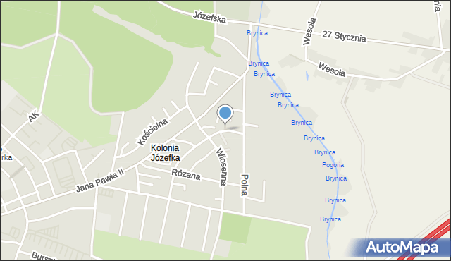 Piekary Śląskie, Bratków, mapa Piekary Śląskie