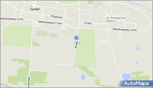 Piekary Śląskie, Brzechwy Jana, mapa Piekary Śląskie