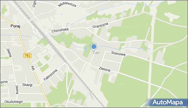 Poraj powiat myszkowski, Brzozowa, mapa Poraj powiat myszkowski